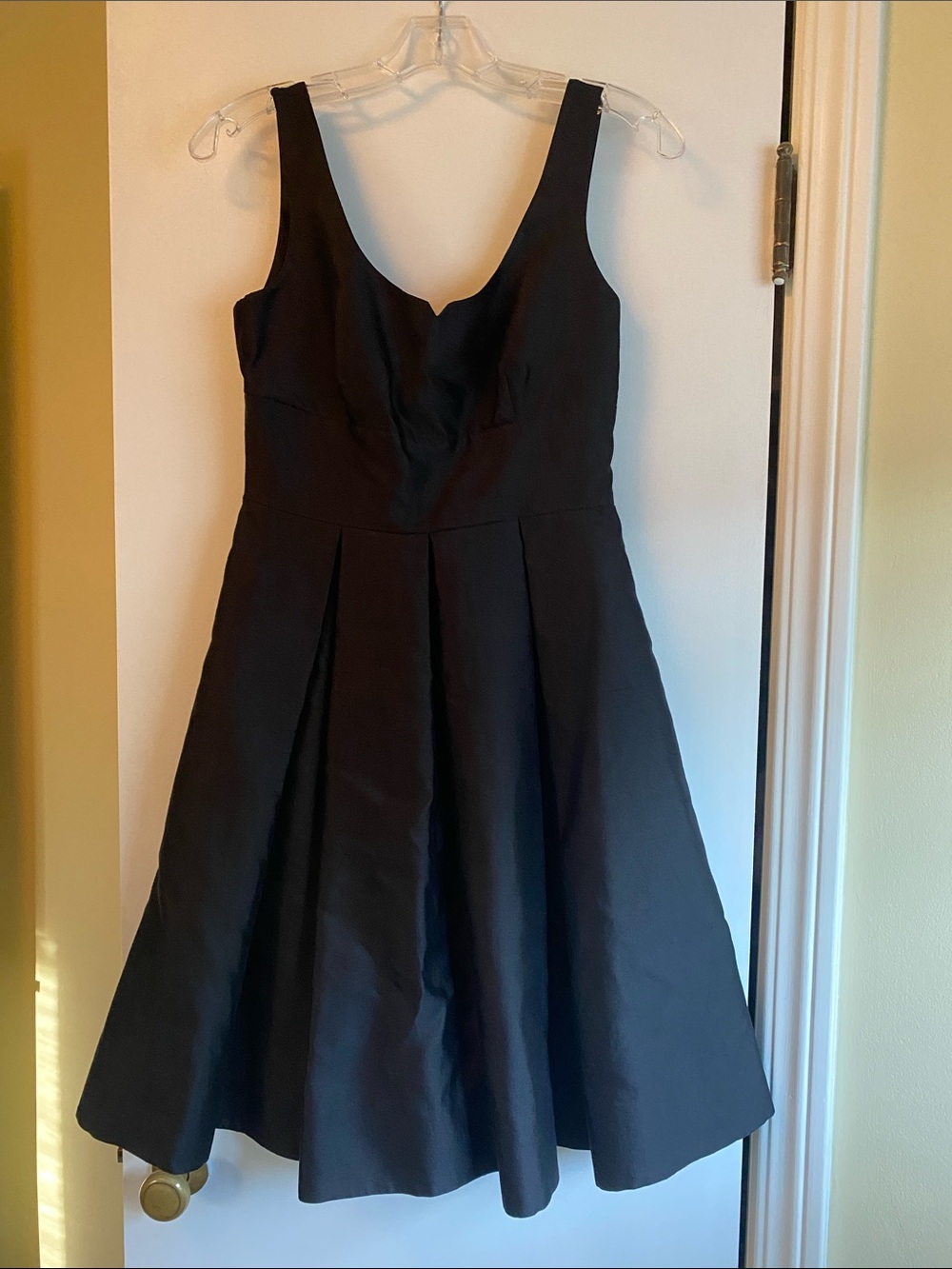 kate spade Black Sleeveless Midi Fit-and-Flare Dress